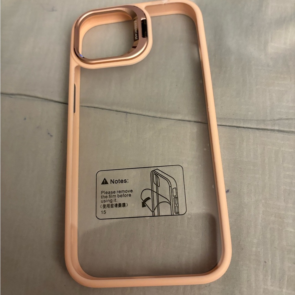 I phone 15 lt pink case